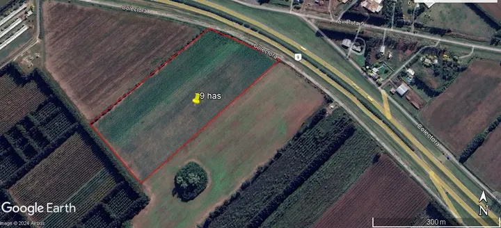 Venta Campo de 9 has sobre ruta panamericana mano a Capital