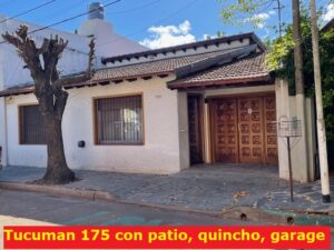 Tucuman 175, hermosa casa de 2 dorm patio garage.