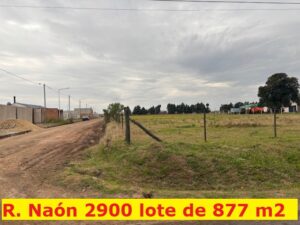 Lote 877 mts Romulo Naón y Goycochea 25 x 35 mts en esquina